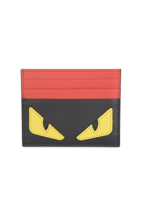 fendi bug eye card holder|fendi chain wallet.